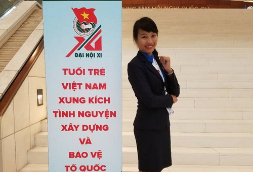 Nguyễn Thị Hồng Cúc tham dự Đại hội Đoàn toàn quốc lần thứ XI tại Hà Nội